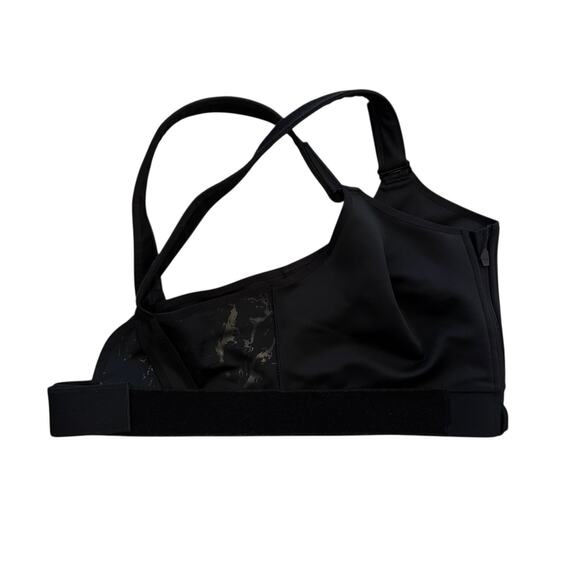 SheFit Flex Sports Bra Black Marble Pattern Adjustable Medium Support 4 LUXE - Picture 2 of 8